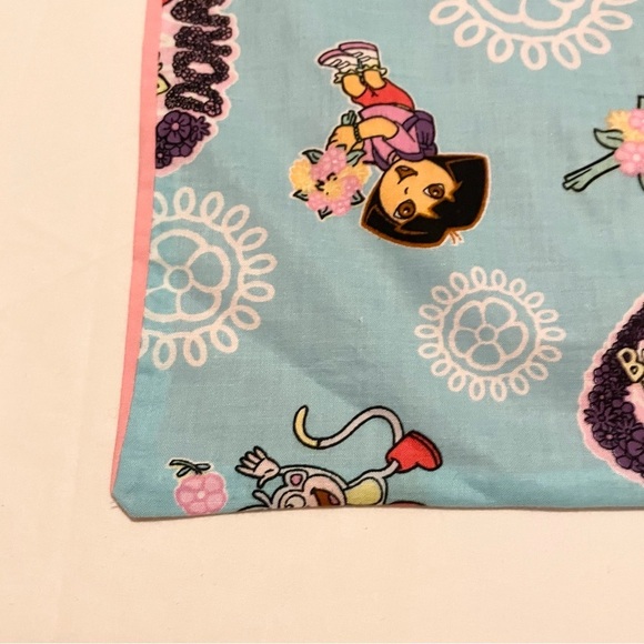 Dora the Explorer Beauty in Bloom Pillowcase Homemade 20.5” x 13” Pillow Case - Picture 4 of 16